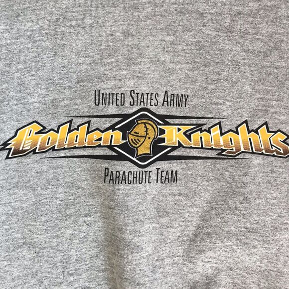 VTG US Army Golden Knights  M/L ? Parachute Team Crewneck Sweatshirt Gray Hanes - Picture 1 of 9